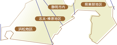 盆飾りセット　静岡県の地区の分け方
